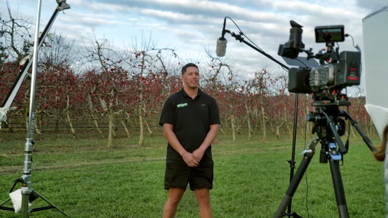 On-location documentary filming across multiple days