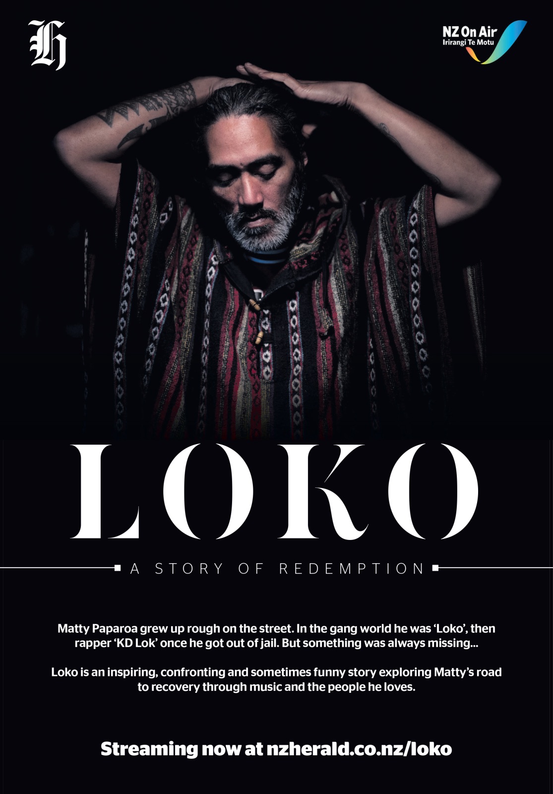 LOKO documentary poster featuring Matty Paparoa