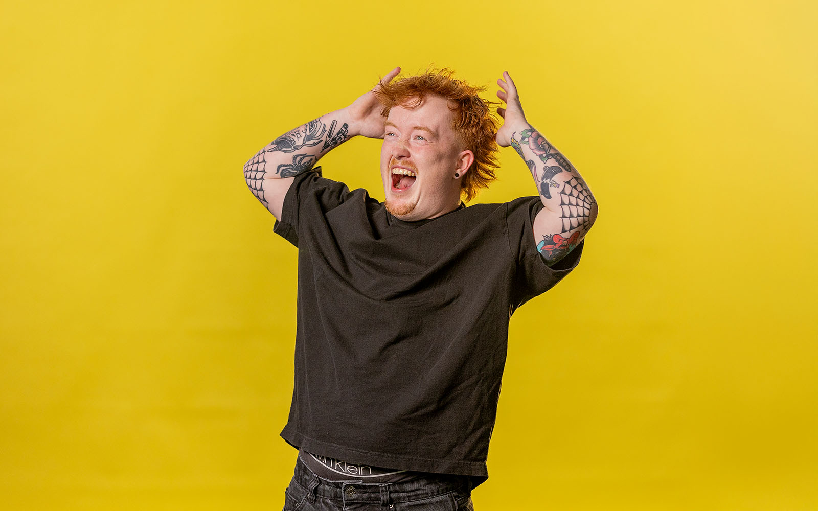 Portrait for Mullet Matters campaign photographed in Auckland